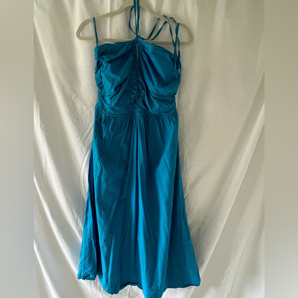 LOFT Strapless Teal Dress